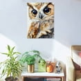 thumbnail image 5 of FCXZI Cute Baby Owl Picture Prints on Canvas Watercolor Bird Home Decor Funny Colorful Animal Artwrok Modern Giclee Wall Painting for Home Office Kid's Room Decoration Ready  Canvas painting, 5 of 5