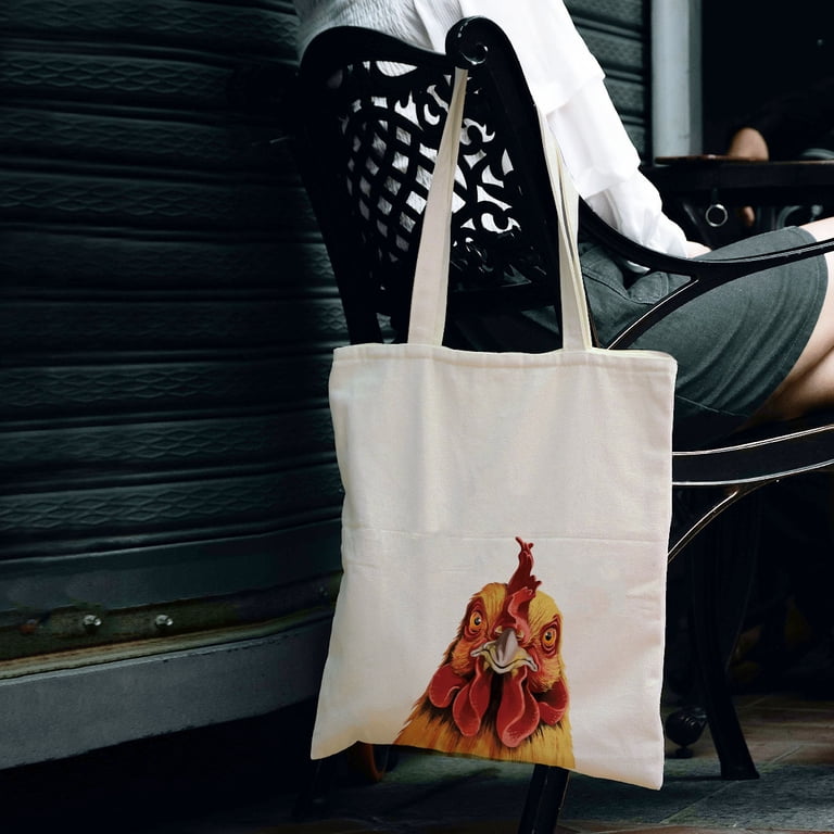 WIRESTER 14.17 x 12.2 inches Cotton Tote Bag Reusable Grocery 
