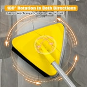 JEHONN Wall Mop with Upgraded 180° Foldable Panel, 80 inches Long Handle (Yellow)