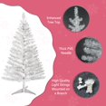thumbnail image 3 of Árbol de Navidad con forma de guirnalda plateada con forma de guirnalda, 4 pies, con luces, 3 of 3