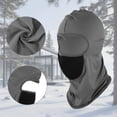 thumbnail image 4 of Ofertas Únicas 1 Pc Máscara Facial Balaclava de Seda Fría Sólida Gris Oscuro, 4 of 5