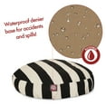 thumbnail image 5 of Majestic Pet Vertical Stripe Round Dog Bed Treated Polyester Removable Cover Black Small 30 x 30 x 4, 5 of 6