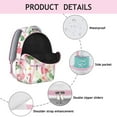 thumbnail image 4 of "Trendy Flamingo Print Backpack - Waterproof College Bookbag for Women, 15 Inch Laptop Backpack with Hidden Pocket, Cute School Bag Gift for Her", 4 of 6