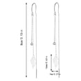 thumbnail image 2 of HANXIULIN Tassel Earrings Long Dangle Earrings Long Leaf Tassel Earrings Silver Leaf Hook Earrings Jewelry Girls for Women Girls, 2 of 9