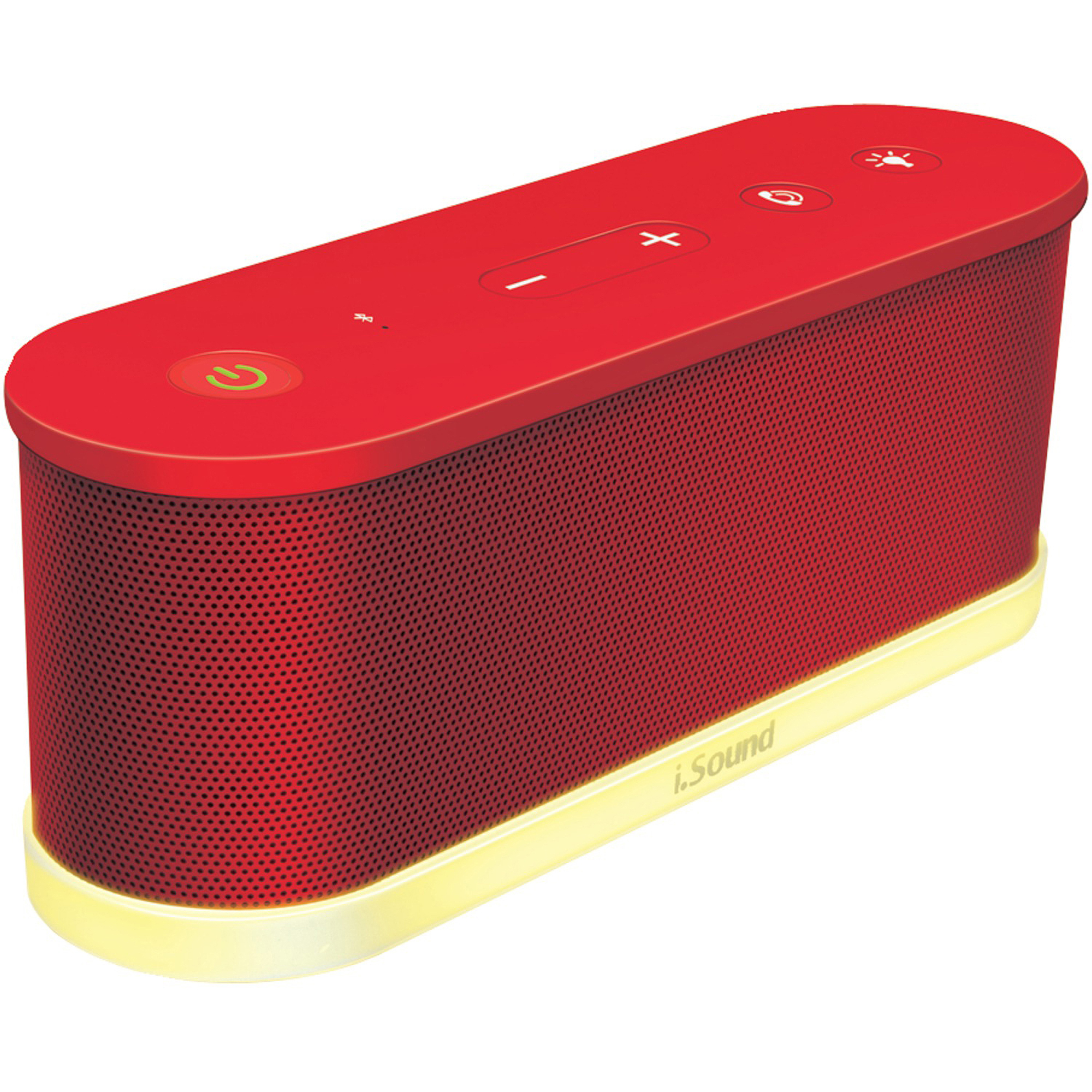 i.Sound Waves Wireless Bluetooth Speaker, Red