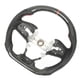thumbnail image 1 of Volante deportivo de carreras empuñaduras de mano para volante de coche fibra de carbono de cuero perforado brillante para ANGGREK Otros, 1 of 8
