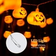 thumbnail image 4 of Mistaha Horror Pumpkin Halloween String Lights 10FT 20LEDs Spooky Pumpkin Decorative Hanging Lights Waterproof LED Pumpkin Lights Battery Operated 2 Modes, 4 of 8