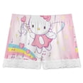 thumbnail image 3 of Hello Kitty Womens Lace Boxer Pajamas Shorts Soft Elastic Waist Lounge Shorts Printed PJ Bottoms, 3 of 7