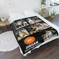 thumbnail image 5 of AISENIN Funny Basketball Sport Personalized Blanket with Name Photo Soft Cozy Throw Fleece Blankets for Couch Bed Traveling Camping Hiking Birthday Gift, 5 of 5