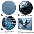 thumbnail image 3 of Designart "Majestic Eagle Soaring With Power I" Animals Eagle Floater Framed Canvas Wall Art, 3 of 5