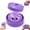 Purple, variant on Halloween Ghost Dumpling Squishy, Purple Spooky Bun Squishies with Steamer, Stretchy Stress Ball Fidget for Adults Gift