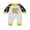 White, variant on Gzhioc Baby New Year Romper Letter Print Long Sleeve Round Neck Full Length Bodysuit for Boys Girls