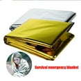 thumbnail image 5 of Emergency Blanket Outdoor Survive First Aid Rescue Kit Windproof Waterproof Foil Thermal Blanket for Camping Hiking, 5 of 10