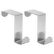 thumbnail image 1 of Ganchos para Puerta, 2 piezas - Ganchos de Puerta de Acero Inoxidable, Ganchos Dobles en Forma de S para Colgar Ropa (Plata), 1 of 5