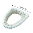 thumbnail image 2 of Color Contrast Knitted Toilet Cushion, Winter Warm Seat Cover for Household Use, Stylish Design & Easy Installation, Soft Material for Cozy Bathroom Experience, 2 of 5