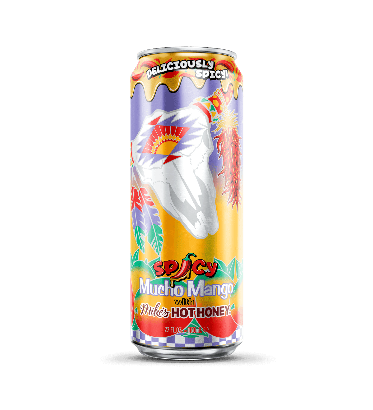 Arizona Spicy Mucho Mango Juice Cocktail, 22 fl oz Cans, 6 Pack