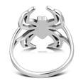 thumbnail image 3 of My Daily Styles 925 Sterling Silver Black Simulated Onyx Spider Silver Ring (11), 3 of 4