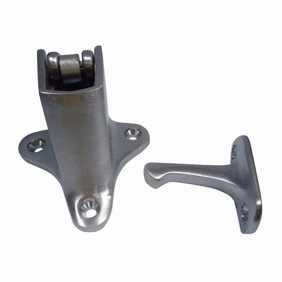 Manufacturer Varies Automatic Door Holder,Satin Chrome,Wall 33J787