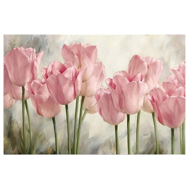 Tulipán Rosa Punto Cruz DIY 11CT Cgtredaw Bordado Lienzo Impreso