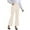 White, variant on Mlzmgr Plus Size Pants for Women Flare Leg High Waist Business Casual Work Stretch Trousers with Pockets