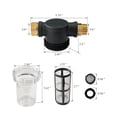 thumbnail image 2 of iFJF Water Pump Filter 3/4 Inch Interface Equipped with 100 Mesh Stainless Steel Filters Suitable for Water Pumps Pressure Cleaners RVs Ships Gardens, 2 of 4