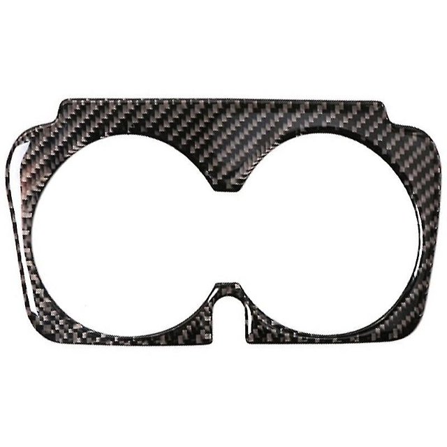 Para W205 C C180 C200 C300 GLC Accesorios Marco portavasos interior de fibra de carbono para coche Color fibra de carbono