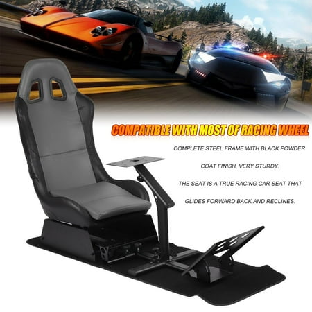 Racing Simulator Seat With Steering Wheel Support Durable Driving Seat