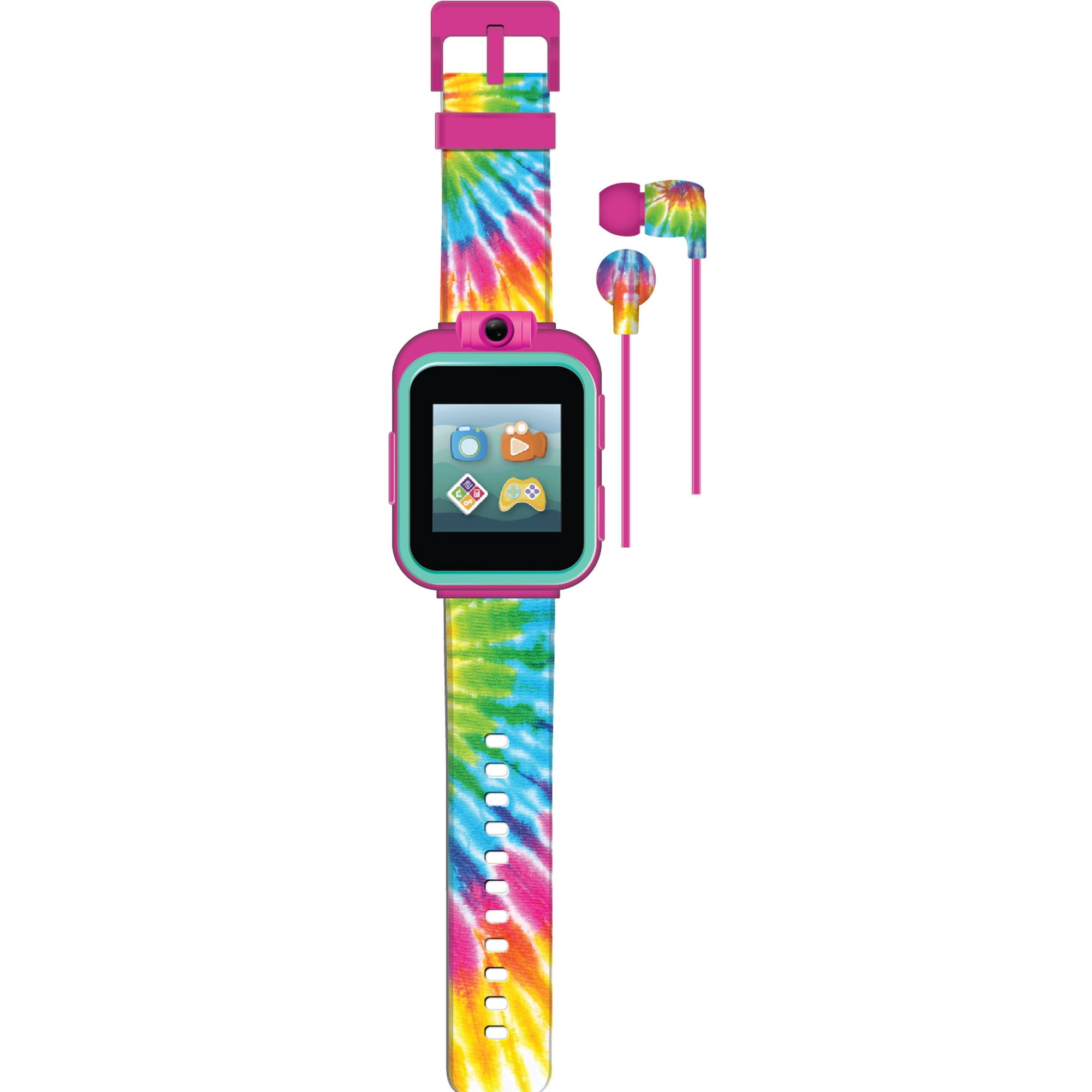iTech Junior Children's Unisex Earbuds & Smartwatch Set - Tie dye 900406M-40-F01