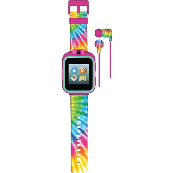 iTech Junior Children's Unisex Earbuds & Smartwatch Set - Tie dye 900406M-40-F01