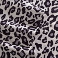 thumbnail image 2 of Elite Home Set of Satin Polyester Bed Sheets, King, Snow Leopard Print, 2 of 5