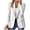 White plus size blazer for women a1, variant on thefmos Women Plus Size Fall Winter Collared Long Sleeve Button Down Open Front Solid Casual Blazer Business Work Dressy Office Jackets, White M