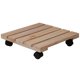 thumbnail image 1 of Carrito para plantas 25 x 25 x 8 cm Carrito para plantas para uso en interiores, haya natural Carrito para flores fabricado en madera maciza FSC Carrito para cubos fabricado en mad, 1 of 5