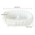 Wyzesi Vinyl Couch Cover Portable Baby Inflatable Swimming Pool Bathroom Bath Foldable Baby Bath