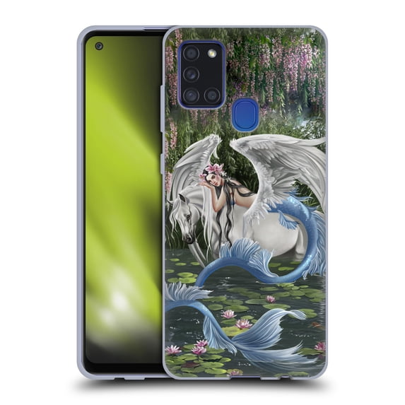 Head Case Designs Officially Licensed Nene Thomas Deep Forest Still Waters Mermaid & Pegasus Soft Gel Case Compatible with Samsung Galaxy A21s (2020)