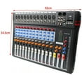 thumbnail image 4 of 16 Channel Audio Mixer, Soundboard Mixing Console Sound Mixer DJ Sound Controller with USB & Bluetooth, Studio Audio Mixer for Professional and Beginners (16 Channel), 4 of 16