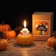 thumbnail image 7 of Halloween Pumpkin Scented Candle, Cute Brown Ear Ghost Soy Wax Candle for Fall Home Decor, Cozy Autumn Fall , Unique Halloween Party Favors and Seasonal Gifts, 1Pack C, 7 of 7