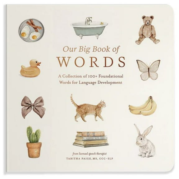 Pre-Owned Our Big Book of First Words: A Collection of 100 Foundational Words for Language Development (Our Little Adventures) Paperback