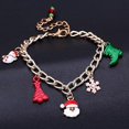 thumbnail image 2 of Pulsera navideña para niñas, con diseño de muñeco de nieve, calcetín de Papá Noel y árbol de Navidad, ideal como regalo para fiestas navideñas y de Acción de Gracias., 2 of 5