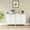 White, variant on May in Color 55'' Sideboard Buffet Cabinet with Adjustable Shelves and Acrylic Accents, Wood Credenza for Living Room, Entryway, Dining Room