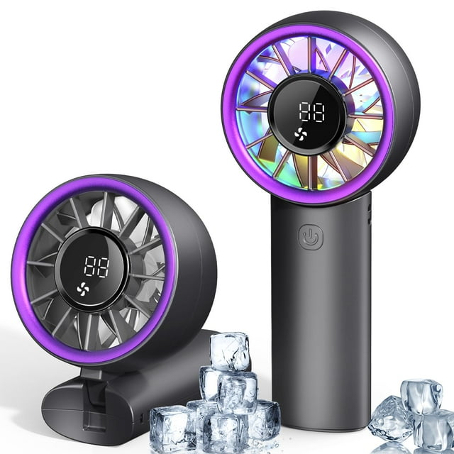 Turboventilador portátil JINLICTE 5000 mAh recargable con luz