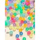 thumbnail image 3 of 100pcs/pack Fashionable Frosted Large Hole Pony Beads For Hair Braided Styles (random Color), 3 of 4