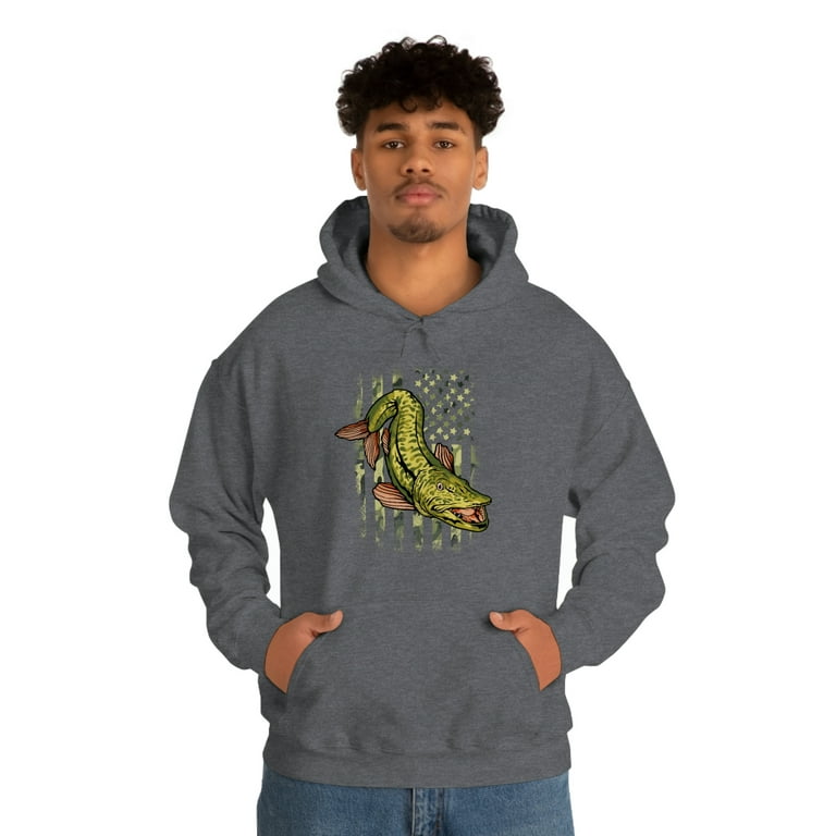 Musky Fishing Fish For Musky Everything Else is Bait Pullover Hoodie