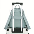 thumbnail image 4 of New Solid Aqua Blue Black Large-capacity Nylon Fashion Backpack, 4 of 5