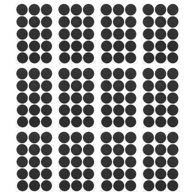Miangastore Coussin de Pieds de Tabouret Noir EVA 225 Pcs 1.1 Po Rond