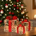 thumbnail image 6 of Christmas Lighted Gift Box Set with LED Lights, Battery Operated Holiday Decorations for Indoor and Outdoor, Tabletop, Porch, Yard, and Festive Display, 6 of 6