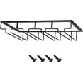 thumbnail image 2 of Wine Glasses Rack Under Cabinet Rack,Wine Glass Hanger Rack Wire Wine Glass Holder Storage Hanger for Cabinet Kitchen Bar (4 Rows), 2 of 5