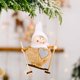 thumbnail image 2 of Decoración de Navidad postura sentada colgante pierna Ángel muñeca colgante árbol de Navidad pequeño ángel colgante regalo colgante Wmkox8yii fhajkh3842, 2 of 2