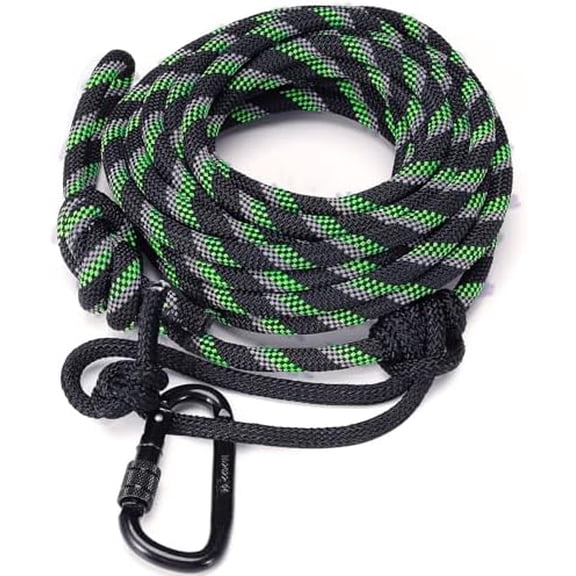 Hunting Reflective Safety Rope for Tree Stand 30ft - Heavy Duty 1300 Lb Rated Hunting Linemans Rope with Adjustable Prusik Knot, Durable Tree Tether for Tree Harness$$Other