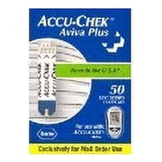 Accu-Chek Aviva Plus Diabetes Glucose Strips, 50 Count