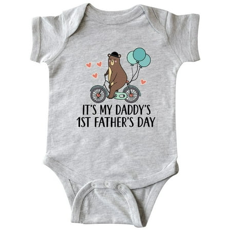

Inktastic Daddys 1st Fathers Day Boys Gift Baby Boy Bodysuit